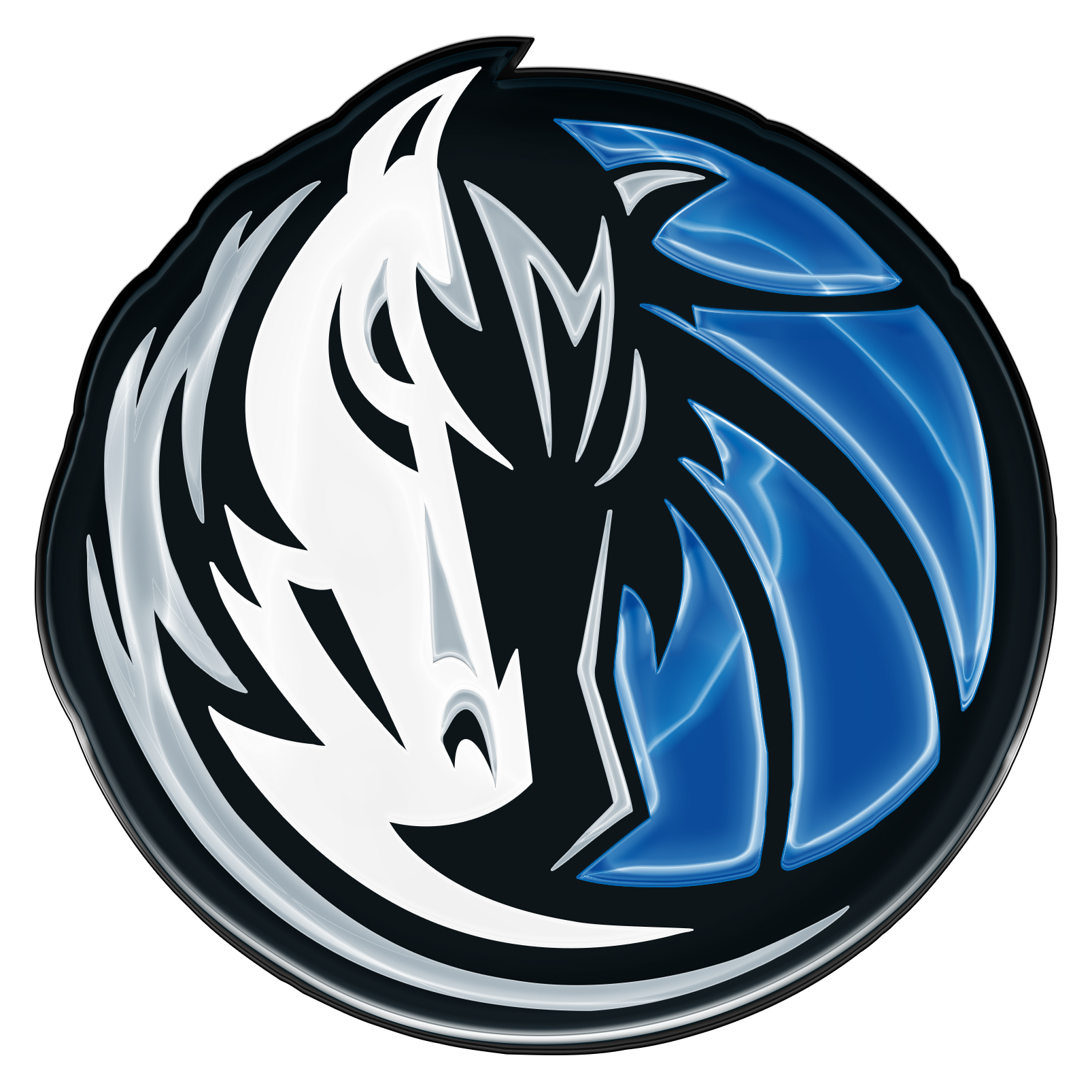 Dallas Mavericks Crystal Logo iron on paper